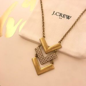 J Crew Arrow Pendant Necklace (gold)